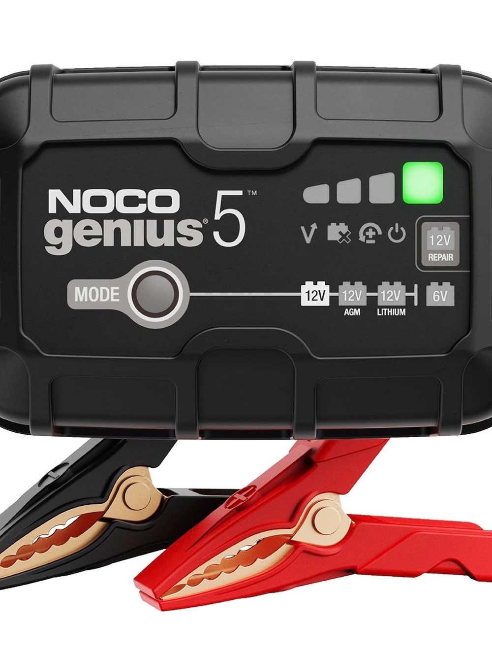 Genius 5 Black 6V & 12V Battery Charger and Maintainer
